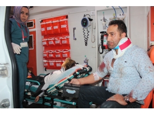 Mıcıra Giren Otomobil Şarampole Uçtu: 4 Yaralı