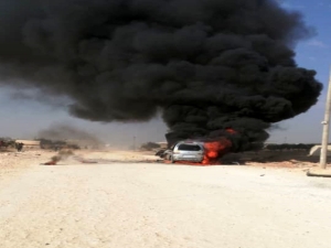 El Bab’da Bomba Yüklü Araç Patladı