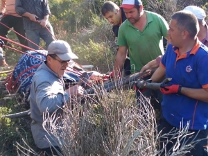 Uçurumda Mahsur Kalan İnek İçin Afad Seferber Oldu