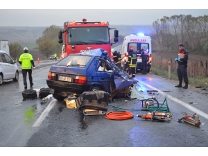 Tekirdağ’da Yağışla Gelen Feci Kazada 2 Kadın Öldü 3 Yaralı