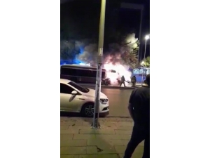 Esenyurt’ta Otobüs Alev Alev Yandı