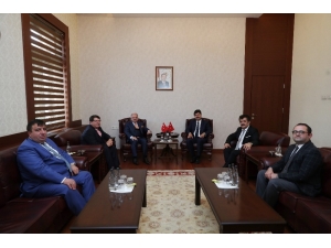 Vali Çakacak, Esnaf, Sanatkârlar Ve Kooperatifçilik Genel Müdürü Erkan’ı Kabul Etti