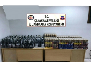 Çanakkale’de Kahvehaneye Bandrolsüz İçki Operasyonu