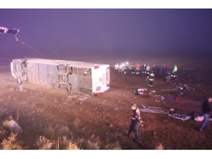 Aksaray’da Otobüs Şarampole Devrildi: 1 Ölü, 51 Yaralı