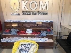 Gaziantep’te 2 Bin 300 Paket Kaçak Sigara Ele Geçirildi