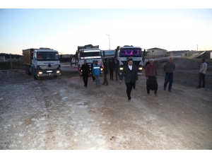 Haliliye Kırsalında Yol Yapım Çalışmaları Sürüyor