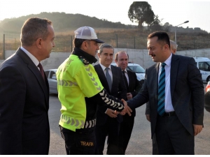 Vali Şentürk’ten, Çevik Kuvvet Ve Bölge Trafik Şubesine Ziyaret