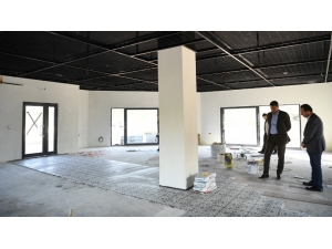 Başkan Kocaman, Yeni Sosyal Tesiste Çalışmaları İnceledi