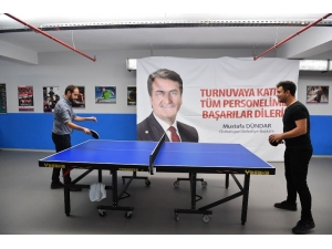 Belediye Personelinin Masa Tenisi Heyecanı