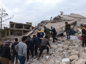 Rusya’nın Hava Saldırısında Baba Oğul Öldü