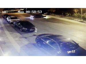 Drift Yaptı Cezayı Yedi, O Anlar Güvenlik Kamerasına Yansıdı