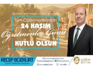 Başkan Recep Bozkurt’tan ’24 Kasım Öğretmenler Günü’ Mesajı