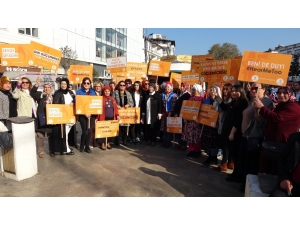 Ordu’da Kadına Şiddete Tepki Gösterildi