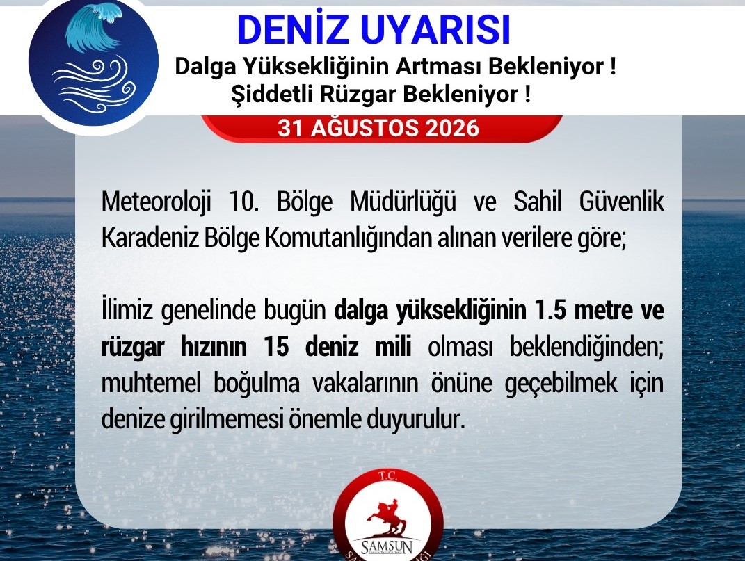 samsun-da-vatandaslara-denize-girilmemesi-uyarisi