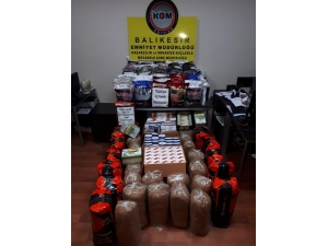 Balıkesir’de Polis 197 Kilo Kaçak Tütün Yakaladı