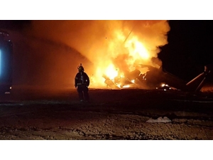 İsrail’de Askeri Helikopter Alev Alev Yandı