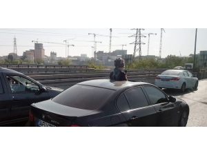 Bayrampaşa’da Trafikte İlginç Görüntü