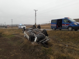 Otomobil Takla Attı: 1 Yaralı