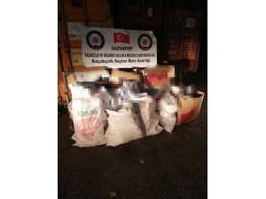 Gaziantep’te Depoya Kaçak Sigara Baskını