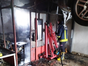 Van Oto Sanayi Sitesinde İşyeri Yangını