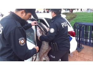 Alkollü Genç Kadın Taksim’i Birbirine Kattı