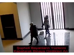 Kadın Hırsızlar Önce Kameraya, Sonra Polise Yakalandı