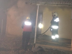 Bingöl’de Odunluk Yangını