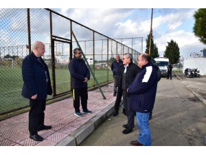 Vali Deniz, Spor Yatırımlarını Yerinde İnceledi