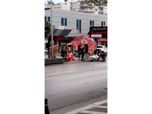 Aniden Çıkan Şiddetli Rüzgar Seyyar Esnafa Zor Anlar Yaşattı