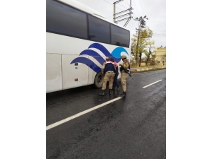 Jandarma Trafik Ekipleri Kış Lastiklerini Denetledi