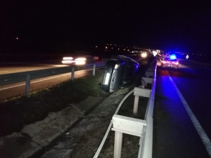 Hafif Ticari Araç Devrildi: 5 Yaralı