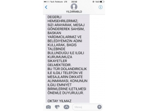 Yıldırım Belediyesi’nden Dolandırıcılık Uyarısı