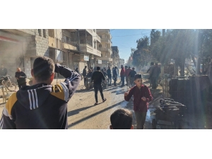 Ypg/pkk Azez’deki Sivillere Saldırdı:1 Ölü, 9 Yaralı