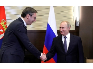 Rusya Devlet Başkanı Putin İle Sırbistan Cumhurbaşkanı Vucic Görüştü