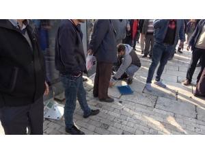 Zabıtaya Kızıp Terazisini Böyle Parçaladı