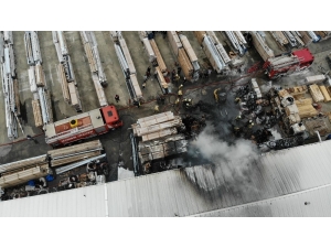 Çatalca’da Fabrika Yangını