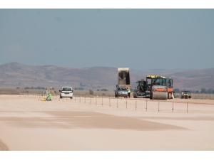İnşaatı Süren Gümüşhane Bayburt Havalimanında Zemin Çalışması Tamamlandı