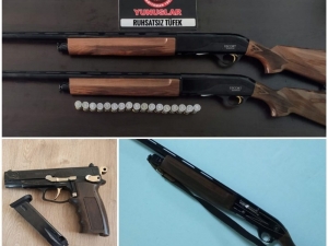 Tüfek Ve Tabancalar Ele Geçirildi