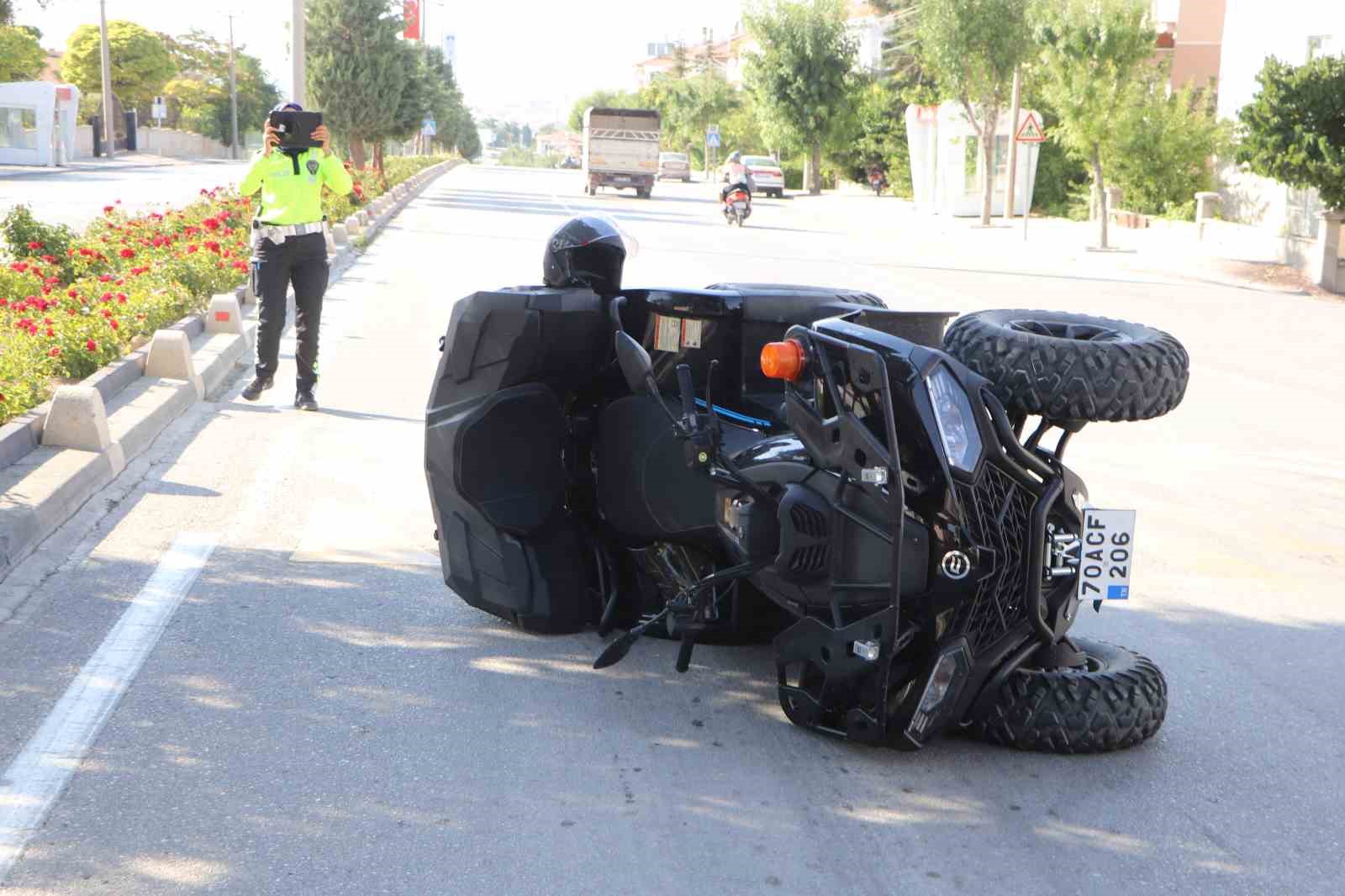 karaman-da-devrilen-atv-deki-anne-ve-oglu-yaralandi