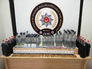 Denizli’de Kaçak Ve Sahte Alkol Operasyonu: 3 Gözaltı