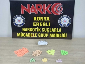 Konya’da Şüphe Üzerine Durdurulan Araçtan Uyuşturucu Çıktı