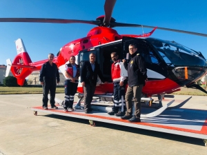 Helikopter Ambulans Çanakkale’de Hizmete Başladı