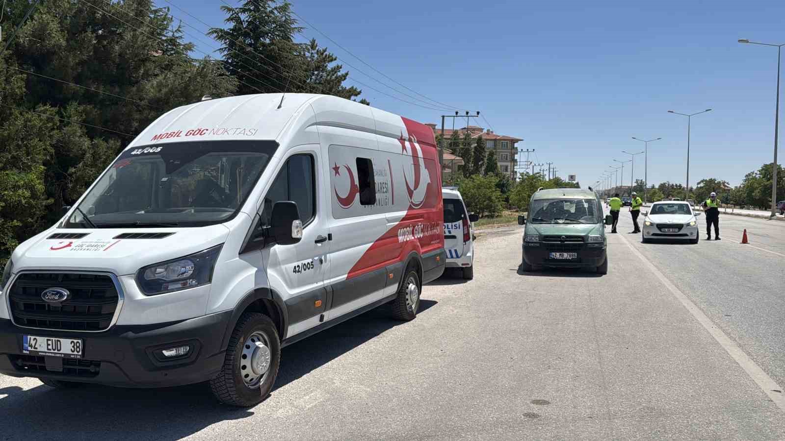 konya-ankara-kara-yolunda-nato-zirvesi-denetimleri