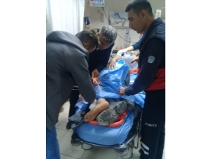 Mersin’de İşçinin Bacağına Çelik Halat Saplandı