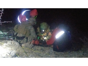 Dağdan Düşen Bisikletli Kurtarıldı