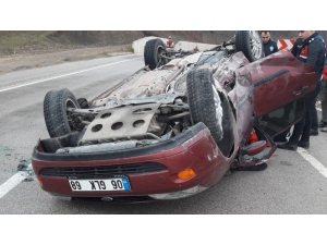 Uzman Çavuş İzin Dönüşü Kaza Yaptı: 4 Yaralı