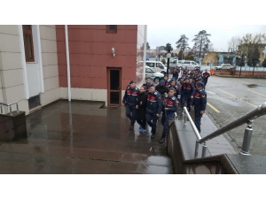 Terör Örgütlerine Destek Sağlıkları Gerekçesi İle Gözaltına Alınanlar Adliyeye Sevk Edildi