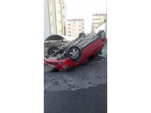 Otomobilini Park Ederken Yüksekten Düşen Sürücü Yaralandı
