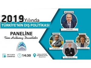 Şanlıurfa ‘2019 Yılı Türkiye’nin Dış Politikası’ Paneline Ev Sahipliği Yapacak