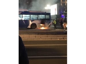 Başkent’te Korkutan Otobüs Yangını